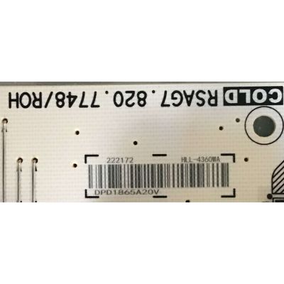 KIT DE TARJETAS PARA TV HISENSE / MAIN 231565A / RSAG7.820.8252/ROH / FUENTE 222172 / RSAG7.820.7748/ROH / T-CON 34.29110.052 / ST5461D07-1-C-B / PANEL HD550S1U81-L1\S2\GM\CKD\ROH / MODELO 55R6E - Imagen 4